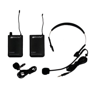 Wireless 16 Channel UHF Lapel and Headset Mic Kit