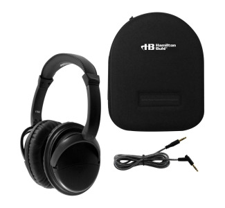 Deluxe Active Noise-cancelling Headphones with Case