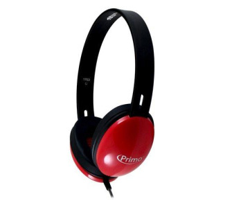 HamiltonBuhl Primo Stereo Headphones, Red