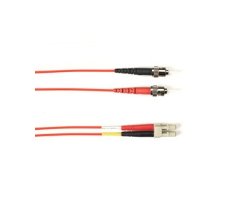 OM4 50/125 Multimode Fiber Optic Patch Cable OFNR PVC STLC RD 10M