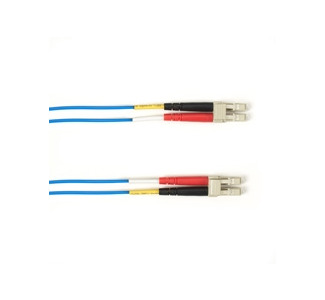 OM4 50/125 Multimode Fiber Patch Cable OFNP Plenum LC-LC BL 20M