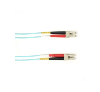 5m (16.4ft) LCLC Aqua OM4 MM Fiber Patch Cable INDR Zip OFNR