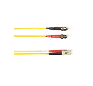 OM4 50/125 Multimode Fiber Patch Cable OFNP Plenum ST-LC YL 20M