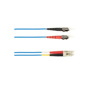 OM4 50/125 Multimode Fiber Optic Patch Cable OFNR PVC STLC BL 10M
