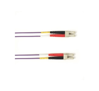 OM4 50/125 Multimode Fiber Patch Cable OFNP Plenum LC-LC PR 4M