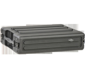 2U Roto-molded Shallow Rack Case