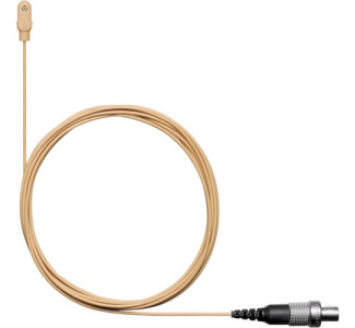 DL4T/O-LM3-A: DuraPlex Omnidirectional Lavalier Mic, LEMO Connector (Tan)