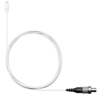 DL4W/O-LM3-A: DuraPlex Omnidirectional Lavalier Mic, LEMO Connector (White)