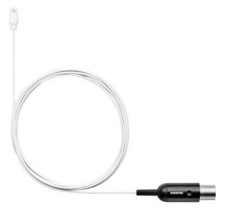 DL4W/O-MTQG-A: DuraPlex Omnidirectional Lavalier Mic, MTQG Connector (White)