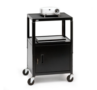 Adjustable Cabinet AV/Projector Cart with No Electrical