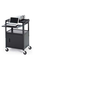 Adjustable Projector Cart with Cabinet, 