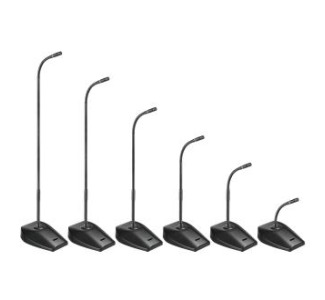 Hypercardioid Condenser Gooseneck Microphone with 5-pin Desk Stand Power Module, 25.2 oz