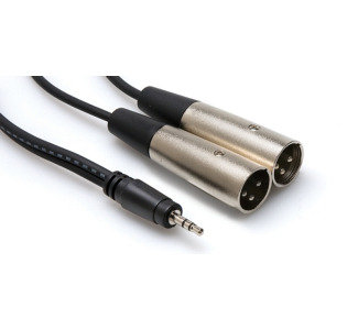 3m 3.5mm TRS to Dual XLR3M Stereo Breakout