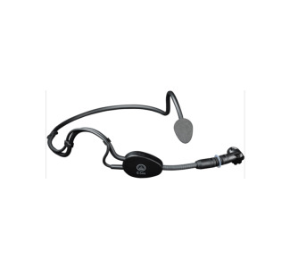 Rugged headworn mic for sports use with mini XLR connector for use with B29 L battery operated power supply, MPA V L external phantom power adapter, or AKG WMS bodypack transmitters.