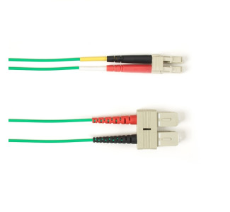 OM2 50/125 Multimode Fiber Optic Patch Cable LSZH SC-LC GN 2M