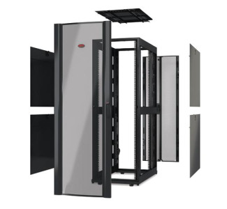 48U 600mm W x 1070mm D NetShelter SX Enclosure without Doors, Black