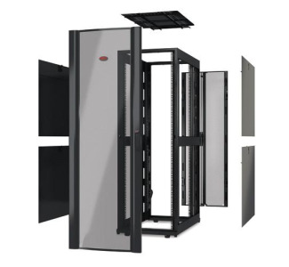 48U 750mm W x 1200mm D NetShelter SX Enclosure without Doors, Black