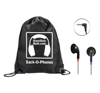 Sack-O-Phones - 100 Ear Buds in Carry Bag