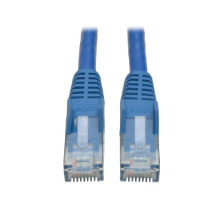 Premium Cat6 Gigabit Snagless Molded UTP Patch Cable, 24 AWG, 550 MHz/1 Gbps (RJ45 M/M), Blue, 8 ft.
