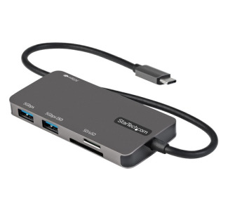 StarTech.com USB C Multiport Adapter, USB-C to 4K HDMI, 100W PD Pass-through, SD/MicroSD, 3xUSB 3.0, USB Type-C Mini Dock, 12