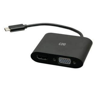 USB-C to HDMI and VGA MST Adapter Black