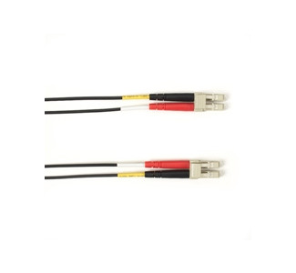 OM4 50/125 Multimode Fiber Patch Cable OFNP Plenum LC-LC BK 8M