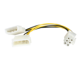 6-inch LP4 to 6-pin PCI Express Video Card Power Cable Adapter