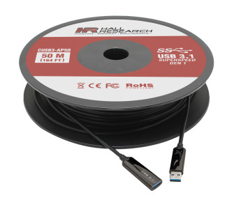 USB 3.0/3.1 Gen 1 Javelin Active Optical Plenum Cable, 15m ( ~ 50ft )