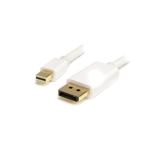 1m Mini DisplayPort to DisplayPort Adapter Cable, M/M, White