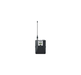 Wireless Bodypack Transmitter with TA4 Connector, 606MHz to 663MHz Frequency Range