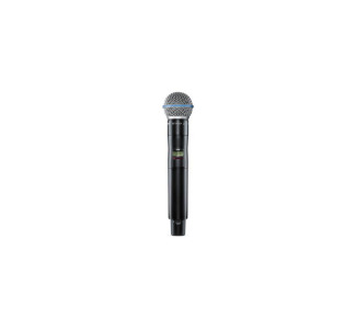 Beta 58A Handheld Wireless Microphone Transmitter, Black Finish, 470MHz to 616MHz Frequency Range