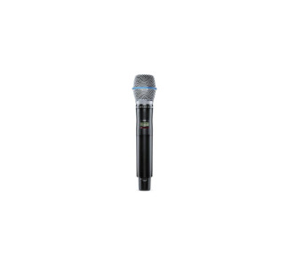 Beta 87A Handheld Wireless Microphone Transmitter, Black Finish, 606MHz to 663MHz Frequency Range