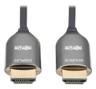 Tripp Lite P568F-15M-8K6 HDMI Fiber Active Optical Cable, M/M, Black, 15 m (49 ft.)