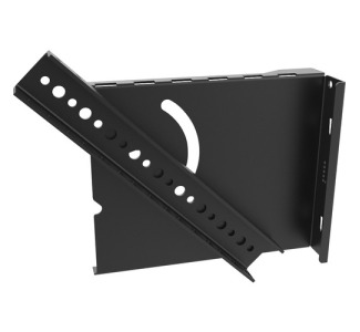 On-Q VWM-PIV-2RU Mounting Rail Kit for Patch Panel - Black - TAA Compliant