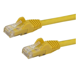 StarTech.com 10ft CAT6 Ethernet Cable - Yellow Snagless Gigabit - 100W PoE UTP 650MHz Category 6 Patch Cord UL Certified Wiring/TIA