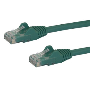 StarTech.com 10ft CAT6 Ethernet Cable - Green Snagless Gigabit - 100W PoE UTP 650MHz Category 6 Patch Cord UL Certified Wiring/TIA