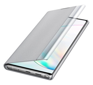 Samsung S-View Carrying Case (Flip) Samsung Smartphone - Silver