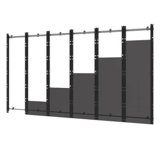 Peerless-AV SEAMLESS Kitted DS-LEDLSCB-6X6 Wall Mount for LED Display, Video Wall - Black, Silver