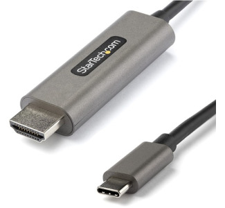 StarTech.com 6ft (2m) USB C to HDMI Cable 4K 60Hz with HDR10, Ultra HD USB Type-C to HDMI 2.0b Video Adapter Cable, DP 1.4 Alt Mode HBR3