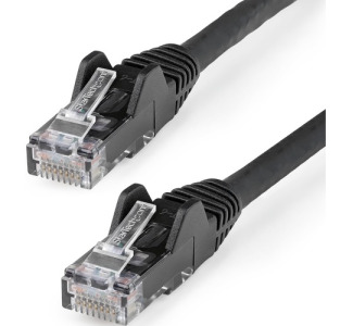 StarTech.com 3m(10ft) CAT6 Ethernet Cable, LSZH (Low Smoke Zero Halogen) 10 GbE Snagless 100W PoE UTP RJ45 Black Network Patch Cord, ETL