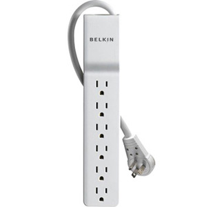 Belkin Home/Office BE106001-06R SlimLine 6-Outlets Surge Suppressor