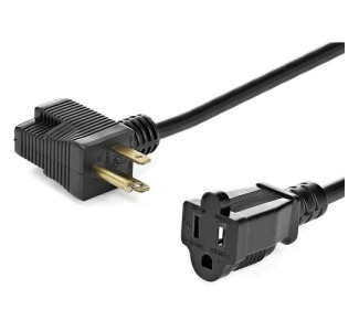 StarTech.com 12inch Outlet Saver Extension Cord - NEMA 5-15P to 2x NEMA 5-15R - 16AWG
