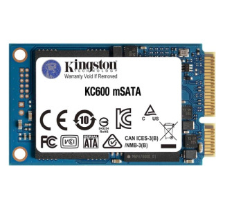 Kingston KC600 256 GB Solid State Drive - mSATA Internal - SATA (SATA/600)