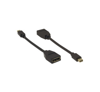 Mini Male DisplayPort to Female DisplayPort Adapter Cable