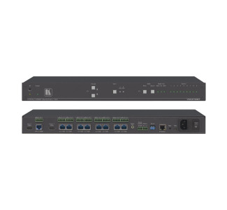 2 x 1:8 4K60 4:2:0 HDMI and Long-reach HDBaseT, RS232, IR and Stereo Audio Switchable DA