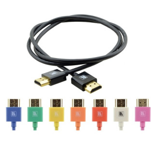 Kramer C-HM/HM/PICO/YL-3 Ultra Slim Flexible HighSpeed HDMI Cable with Ethernet-Yellow