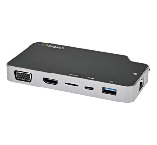 StarTech.com USB C Multiport Adapter, USB-C to 4K HDMI or VGA Video 