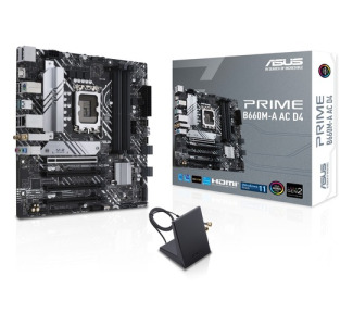 Asus Prime B660M-A AC D4 Desktop Motherboard - Intel B660 Chipset - Socket LGA-1700 - Intel Optane Memory Ready - Micro ATX