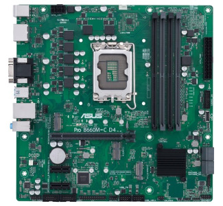 Asus B660M-C D4-CSM Desktop Motherboard - Intel B660 Chipset - Socket LGA-1700 - Intel Optane Memory Ready - Micro ATX