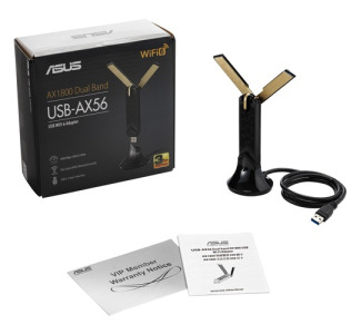 Asus USB-AX56 IEEE 802.11ax Dual Band Wi-Fi Adapter for Computer/Notebook